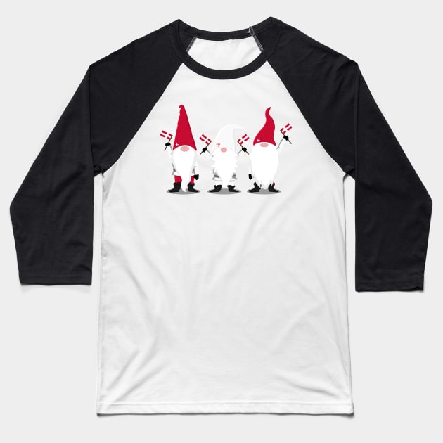 Danish Gnomes Baseball T-Shirt by Fusti